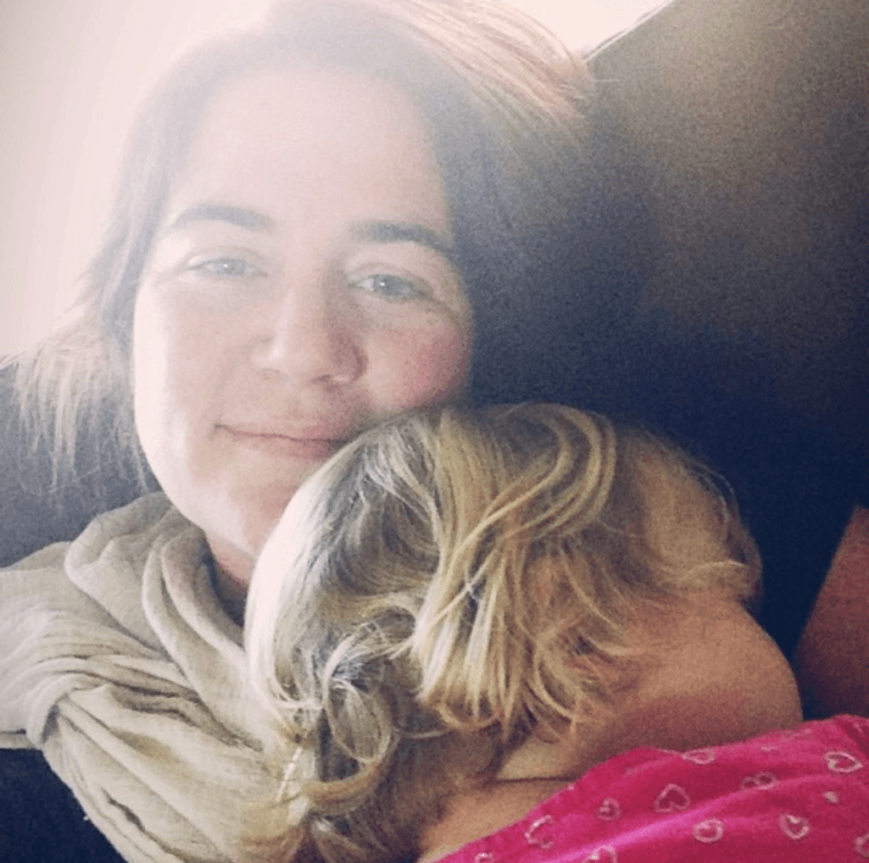 2014, Elena with one of her children