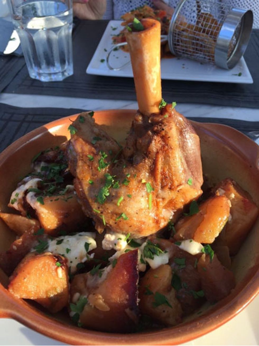 A delicious Greek lamb shank from Laokasti