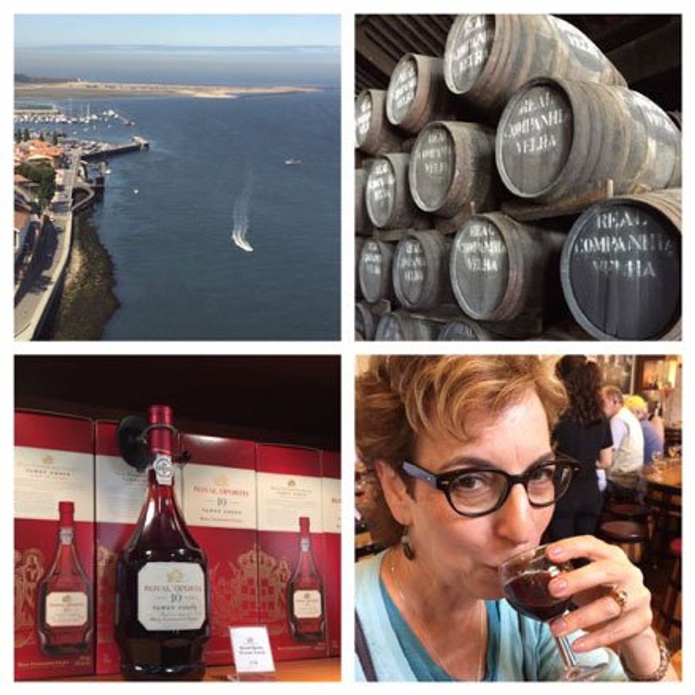 A first taste of Portugal's popular export: port from Porto.