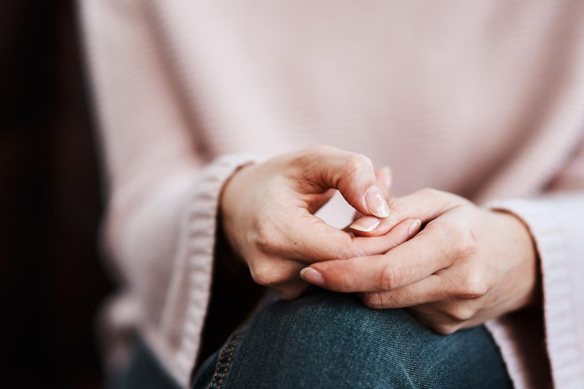 anxious hands