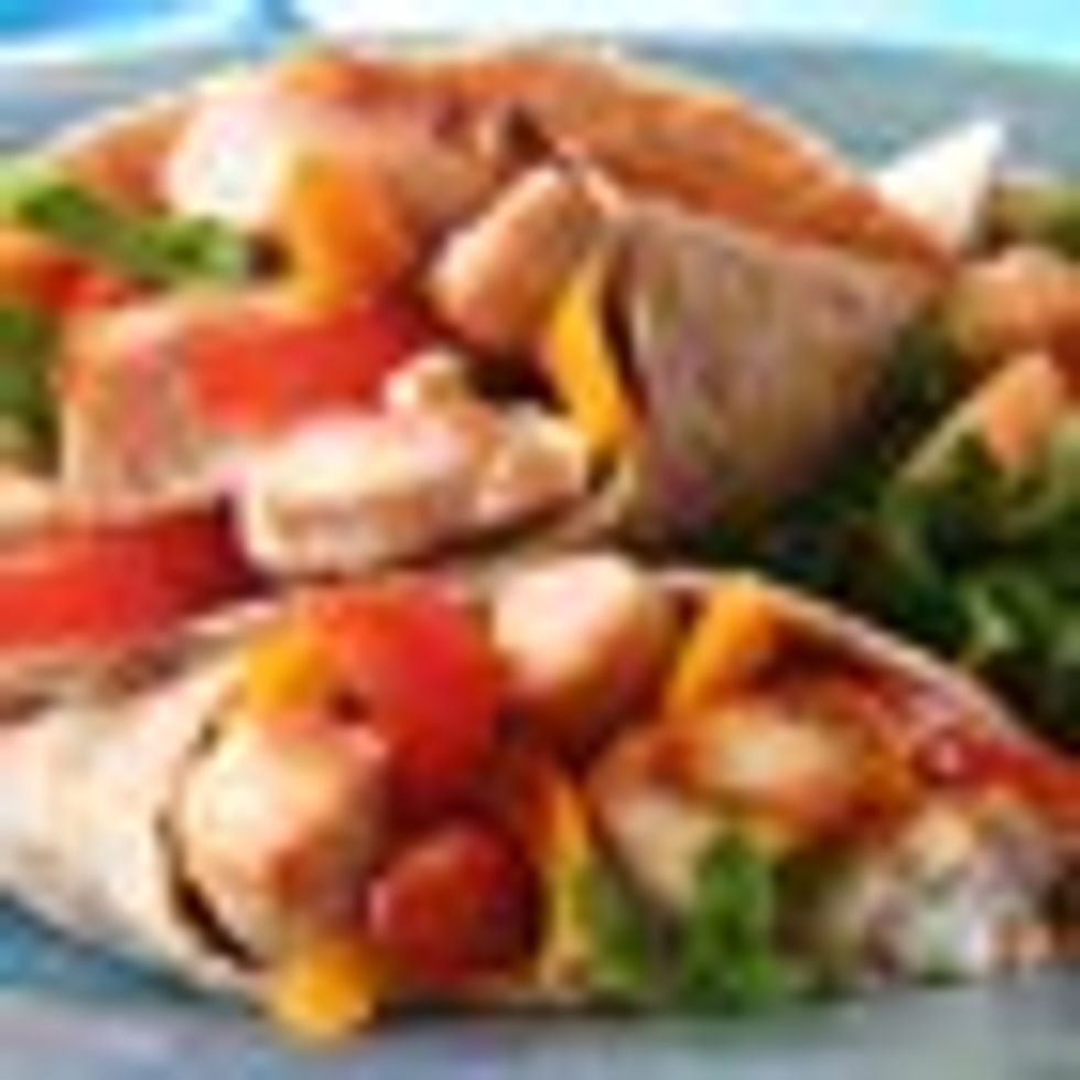 Asian Mango Chicken Wraps