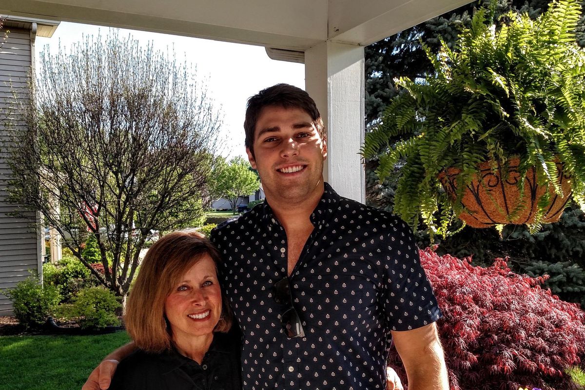 Austin Weirich with his mom, Leslie, on their last Mother’s Day together, 2016.