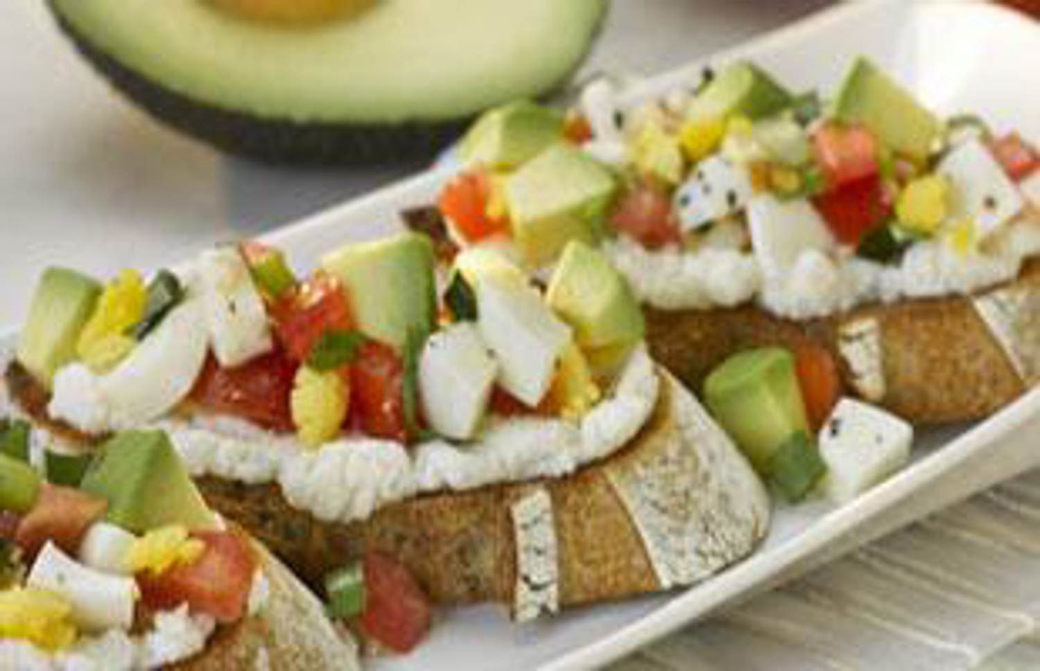 Avocado Breakfast Bruschetta