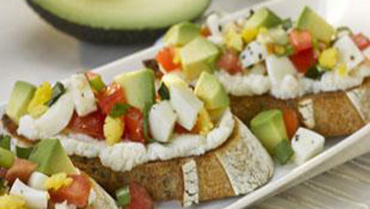Avocado Breakfast Bruschetta