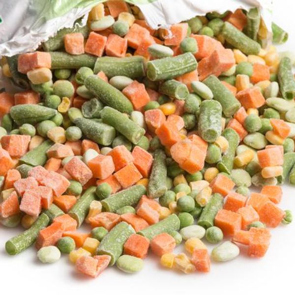 bag of frozen vegetables