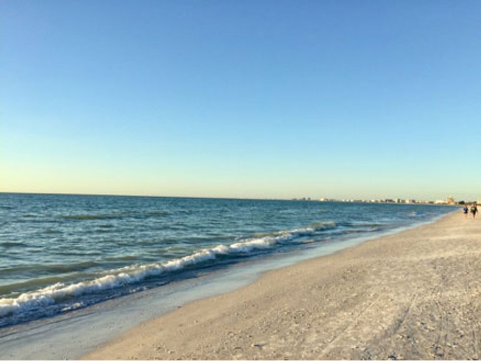 Beach walks were very calming.