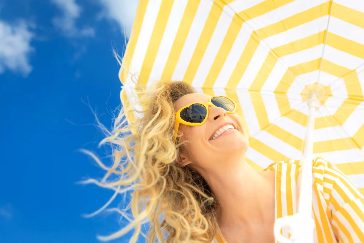 Beautiful woman on summer vacation