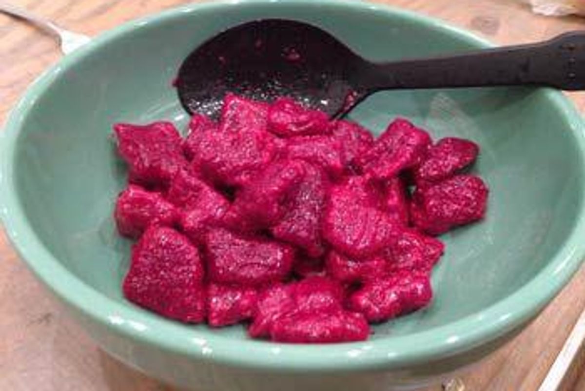 Beet Gnocchi