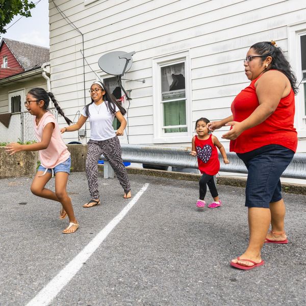 Big happy Latino, Mexican-American family