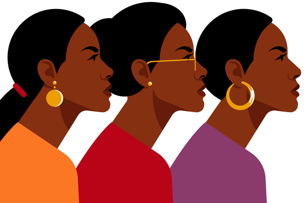 Black women, Group of people, beautiful women, different hairstyle, clothes