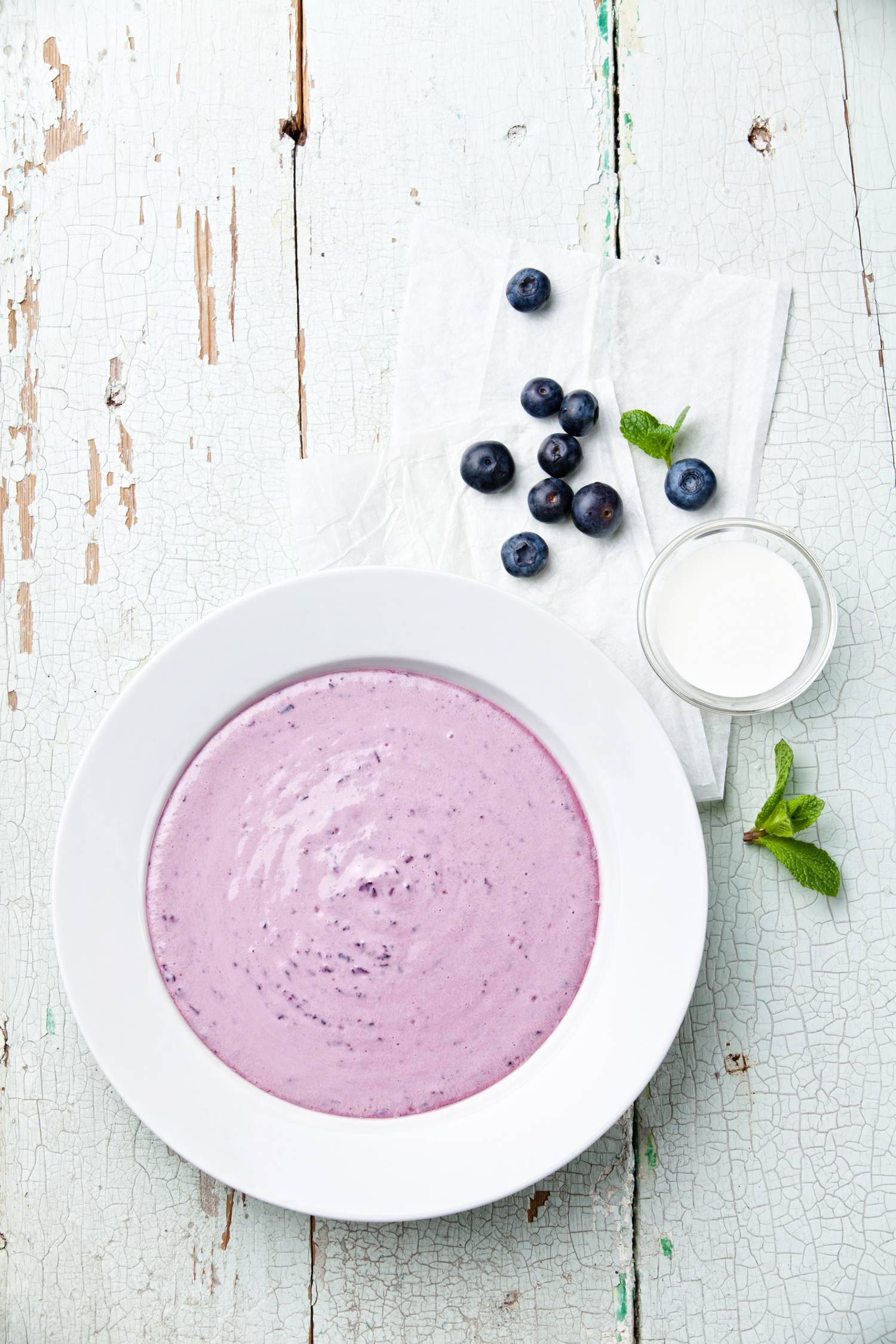 Chilled Blueberry Soup