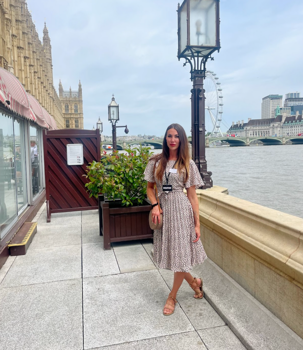 Booker outside the UK Parliament (Photo/D Moorhouse)