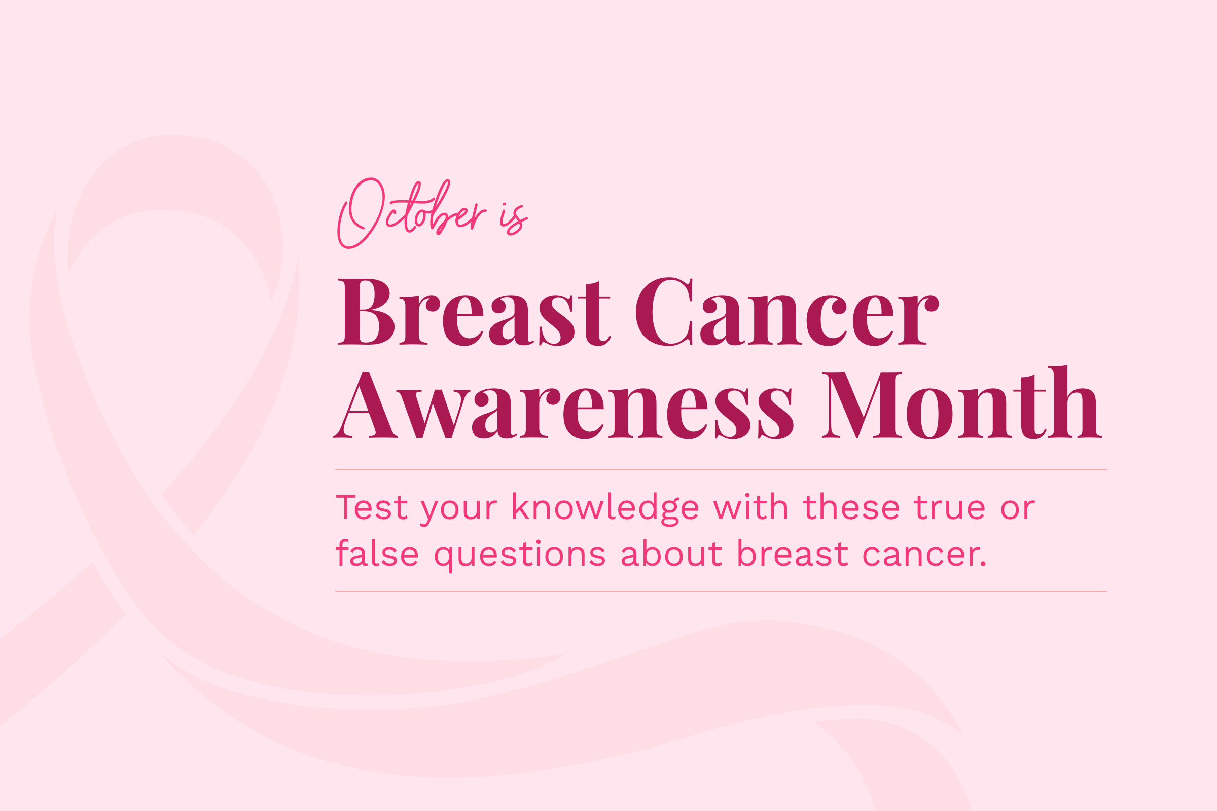 breast cancer awareness quiz