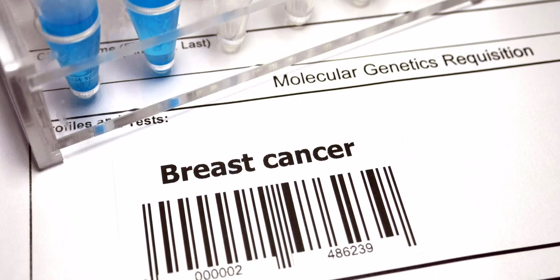 Breast cancer test result sheet