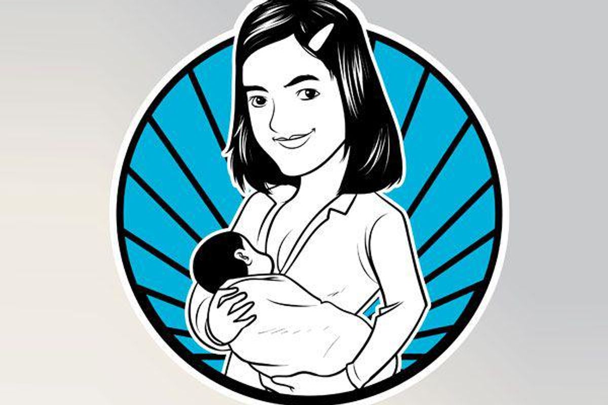 breastfeeding mother illustration