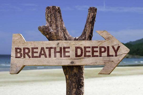 breathe deeply sign