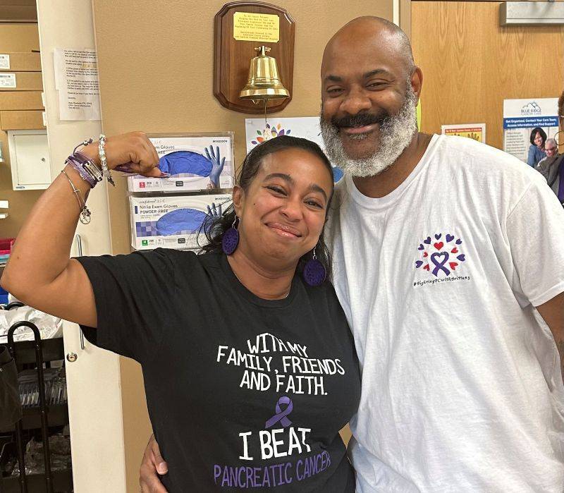 Brittany ringing the cancer bell in 2023