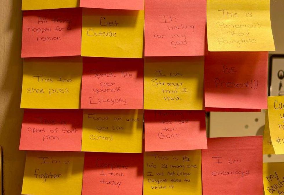 Brittany\u2019s mirror of encouragement