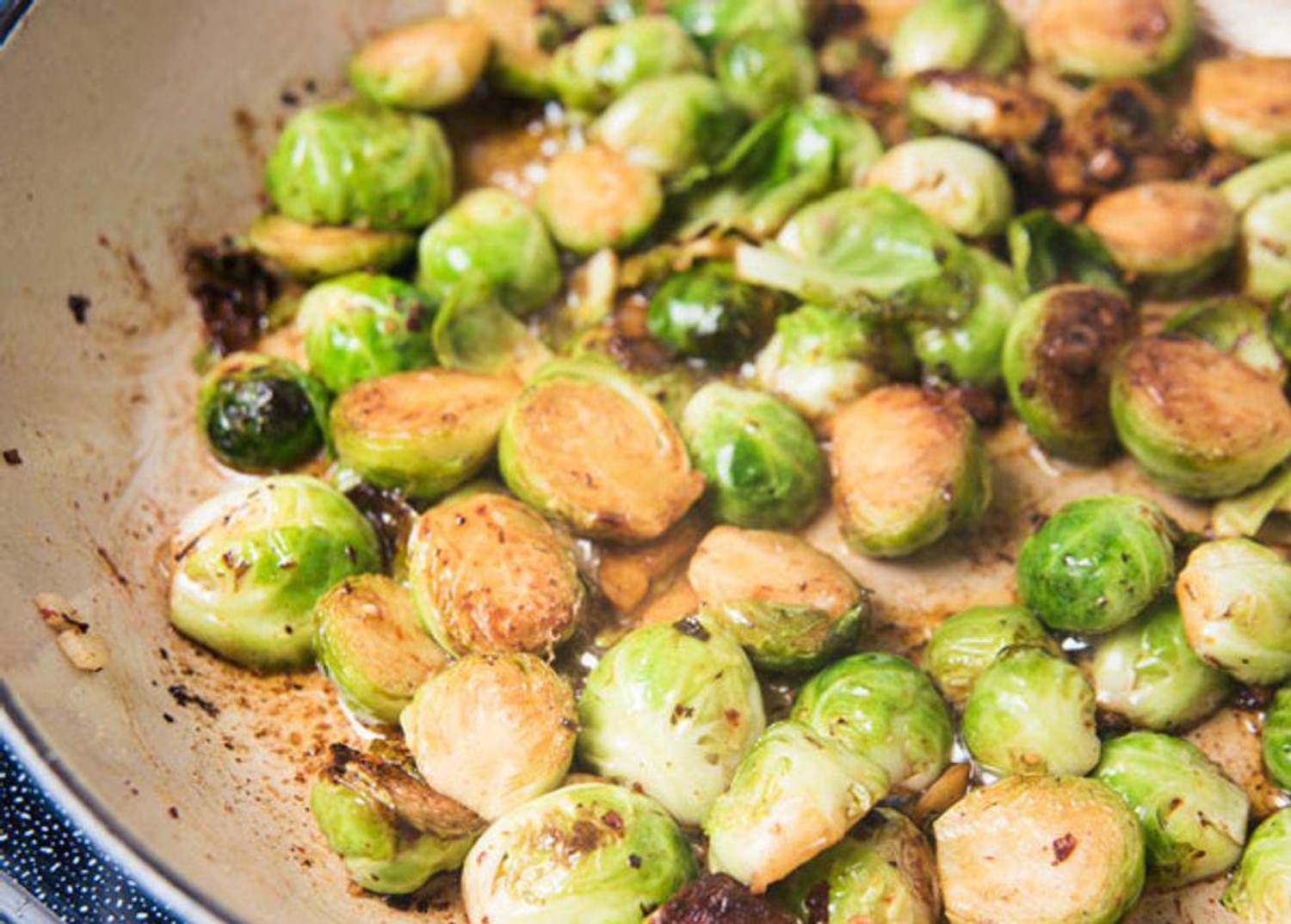 Blistering Brussels Sprouts