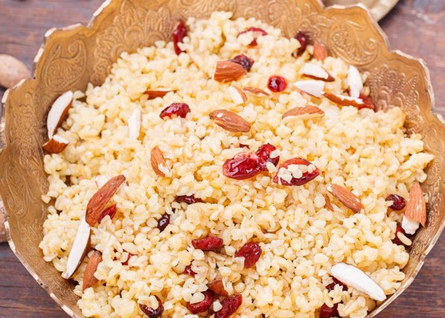 Bulgur Pilaf With Roasted Brussels Sprouts