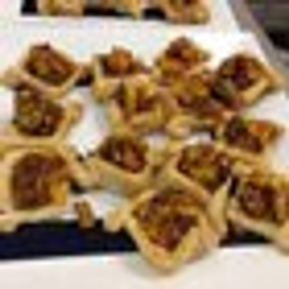 Butternut Squash, Chestnut and Herb-Filled Puff Pastry Hors d'oeuvres
