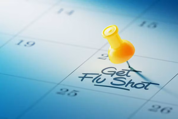 Calendar Concept with a yellow pin