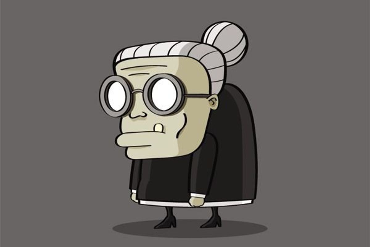 cartoon grandma