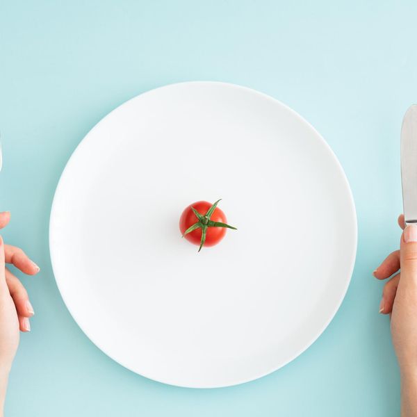 Cherry tomato on white plate
