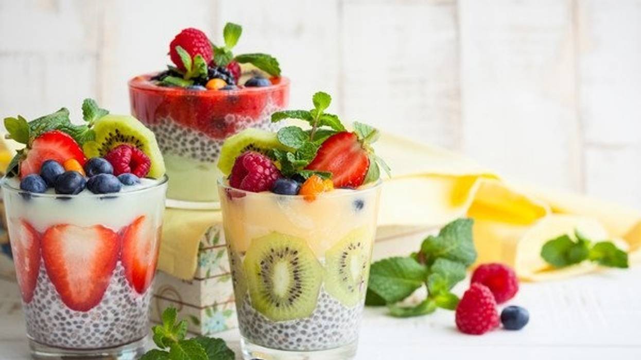 chia pudding cups