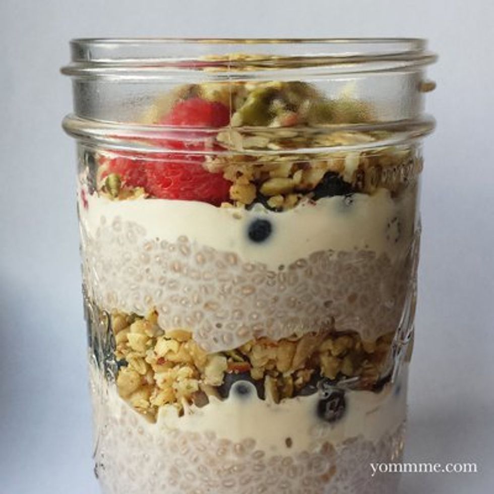 chia pudding parfait