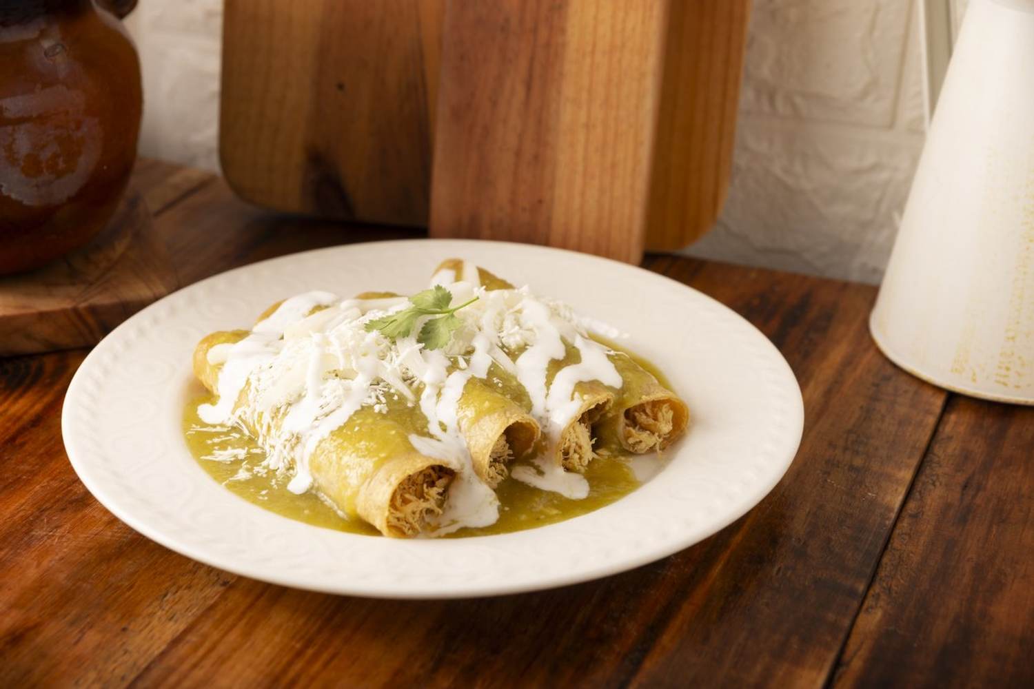 Creamy Chicken Enchiladas