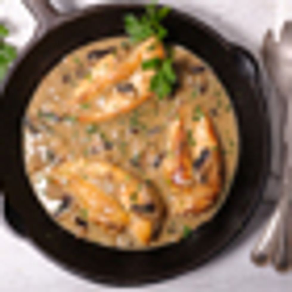 Chicken With Mushroom Cream Sauce