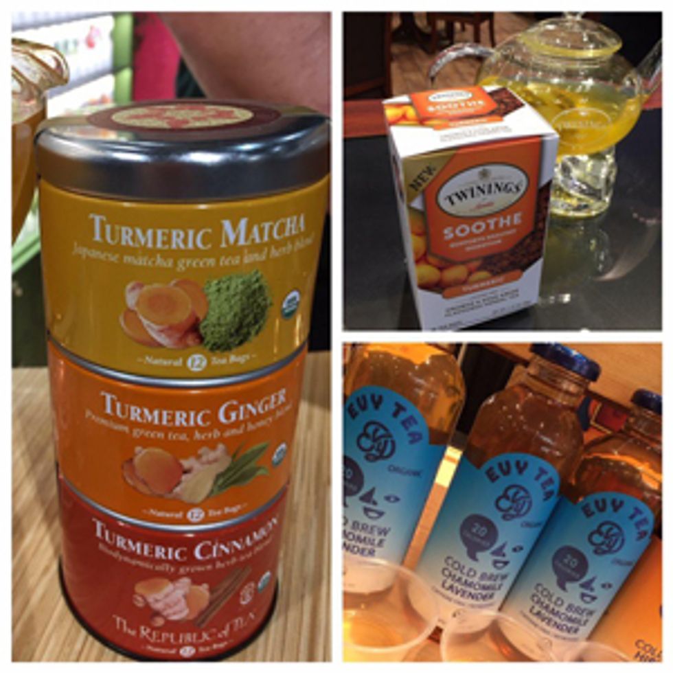 Cold brew and hot herbal teas made with ingredients like turmeric, ginger, cinnamon, and lavender provide medicinal benefits.