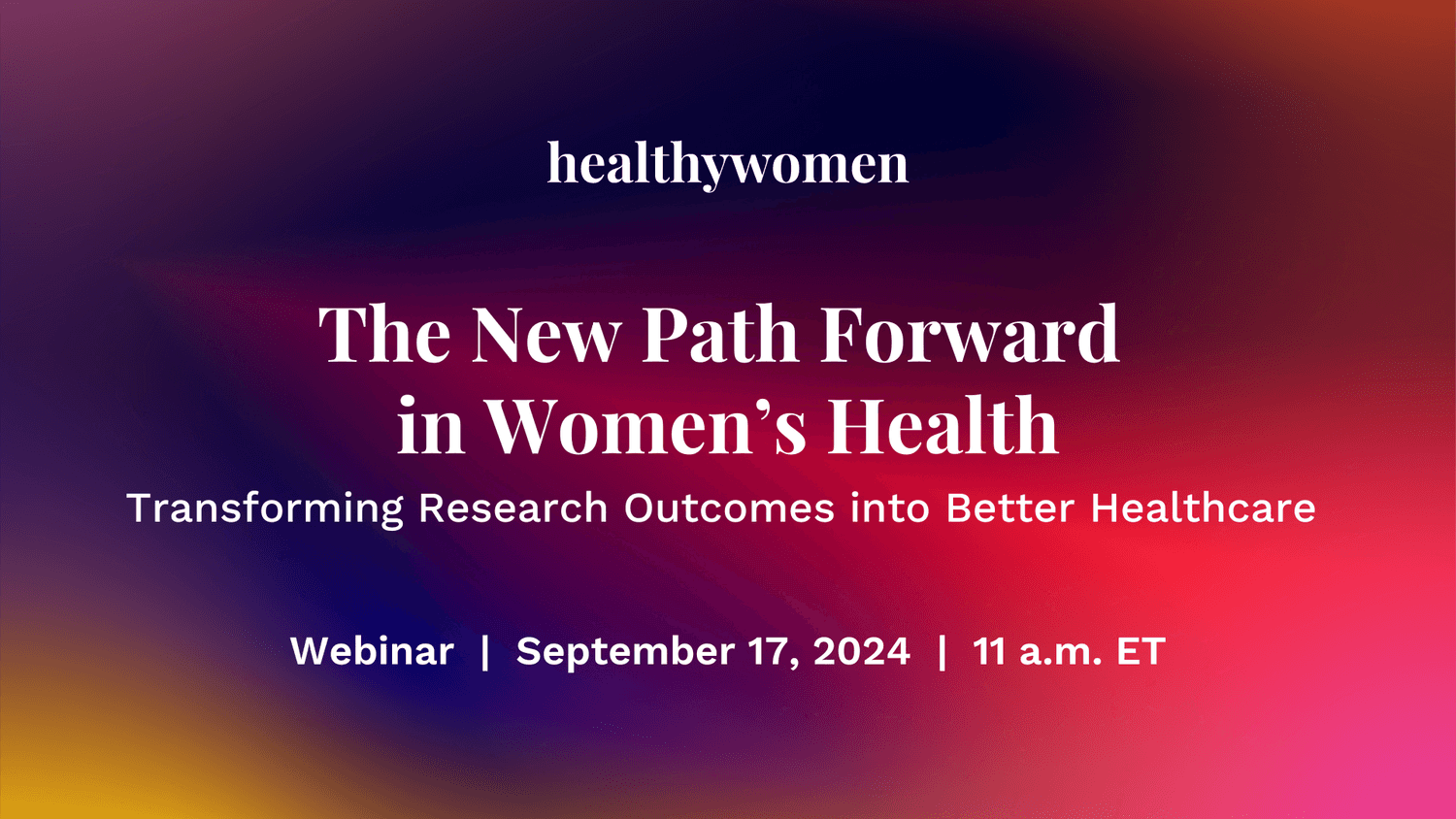 Congressional Briefing: The New Path Forward in Women’s Health