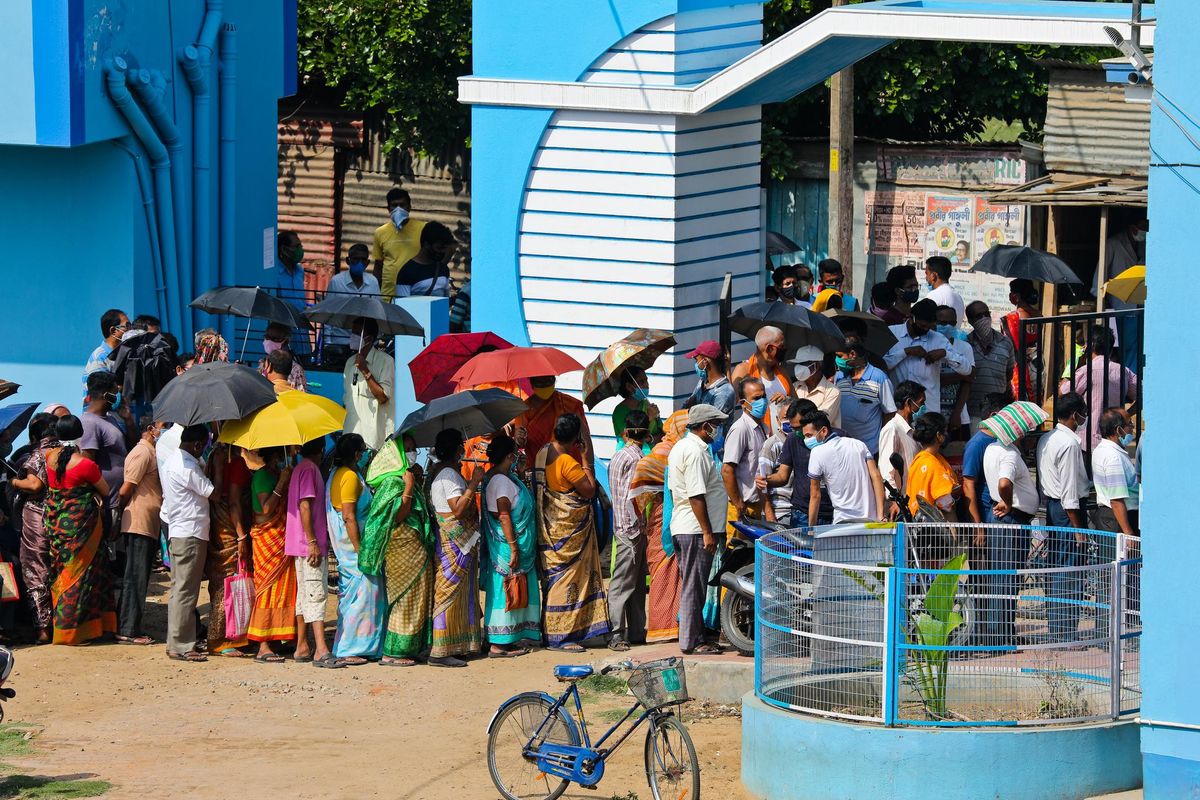 Coronavirus Vaccination Drive in Katwa West Bangal