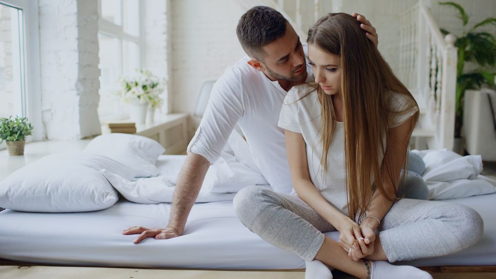 couple dealing with herpes
