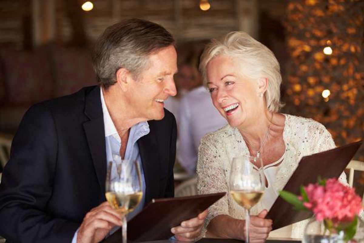 couple dining at a restaurant