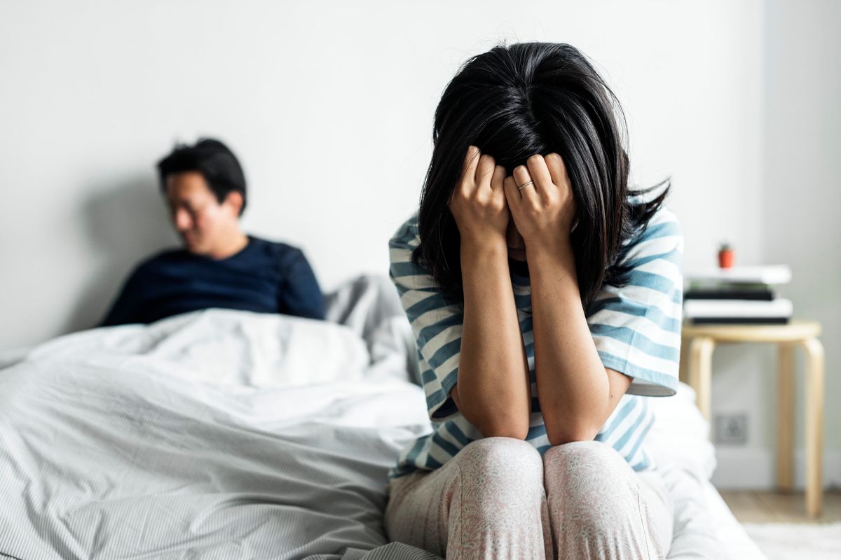 couple have an argument during the pandemic