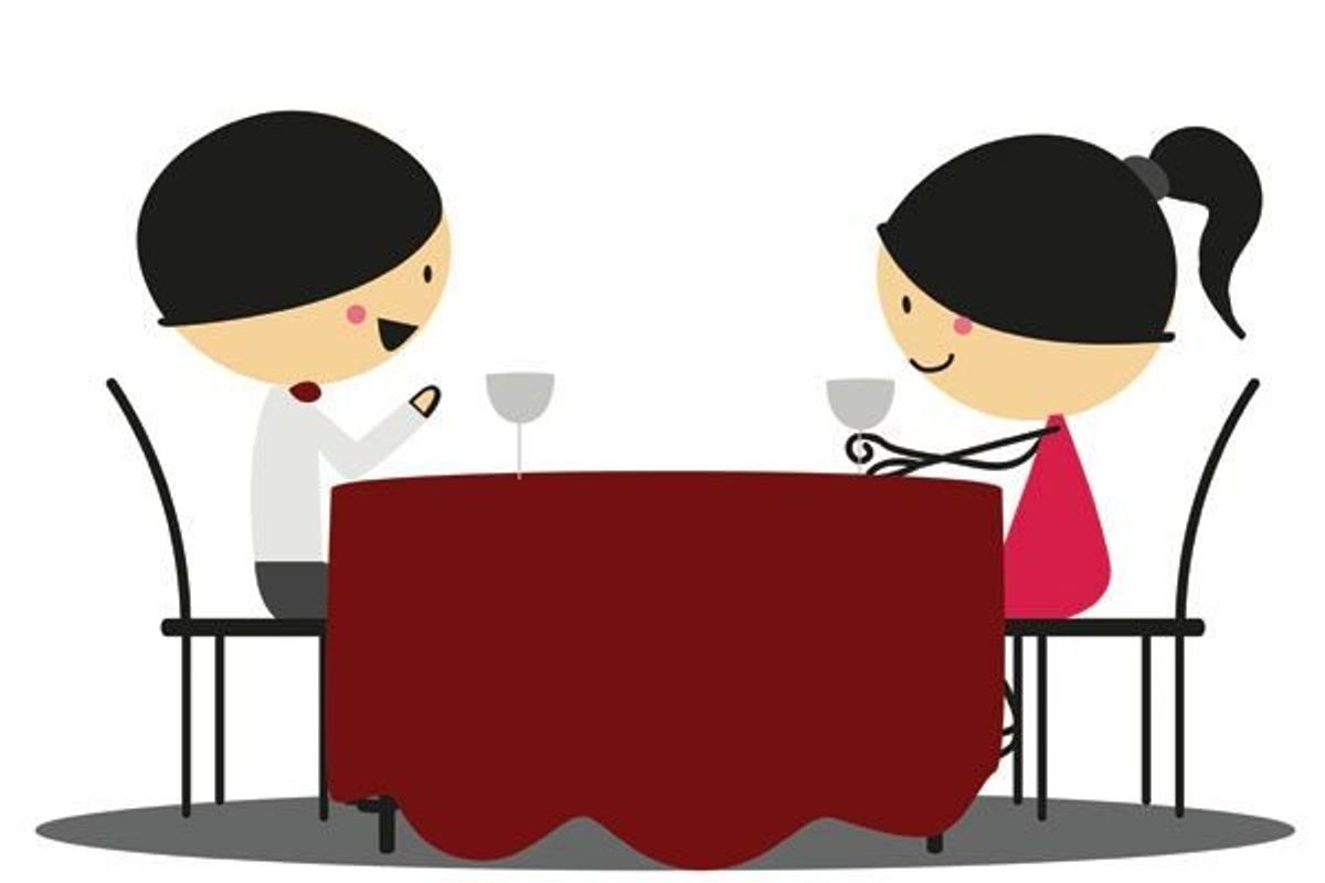 couple having dinner