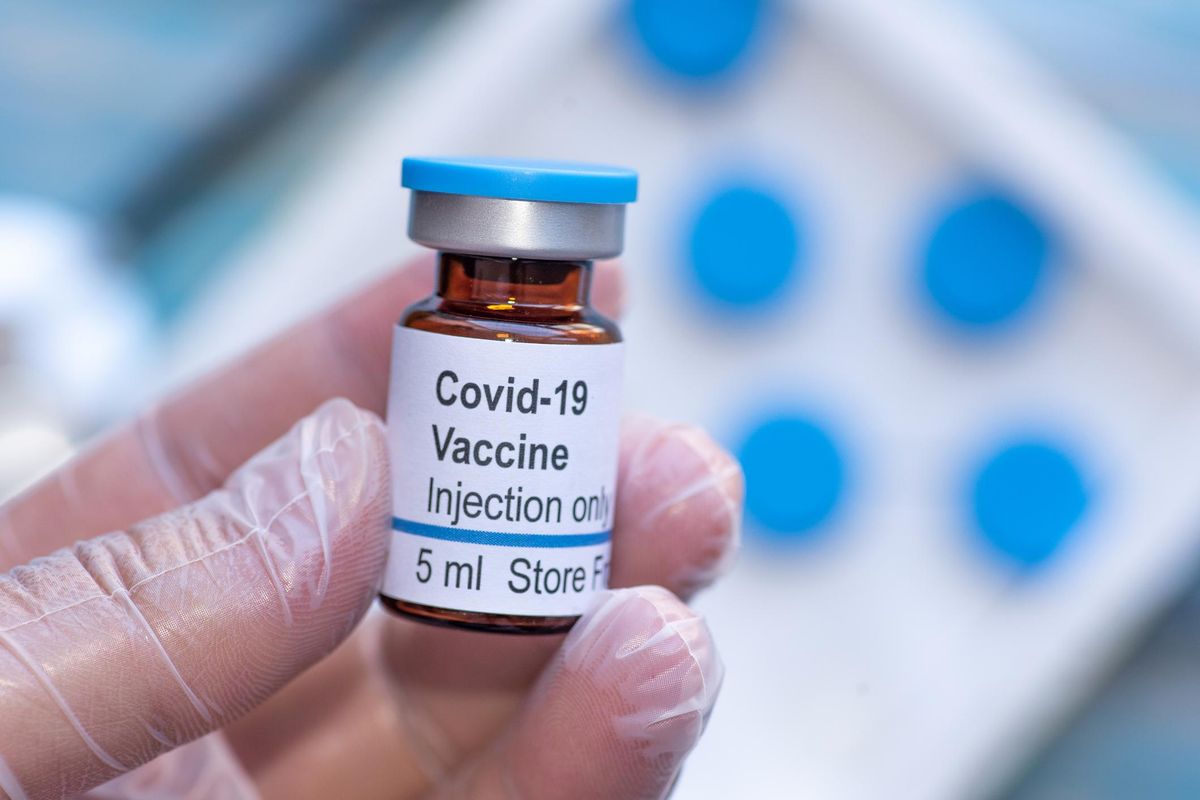 Covid-19 coronavirus vaccine vial