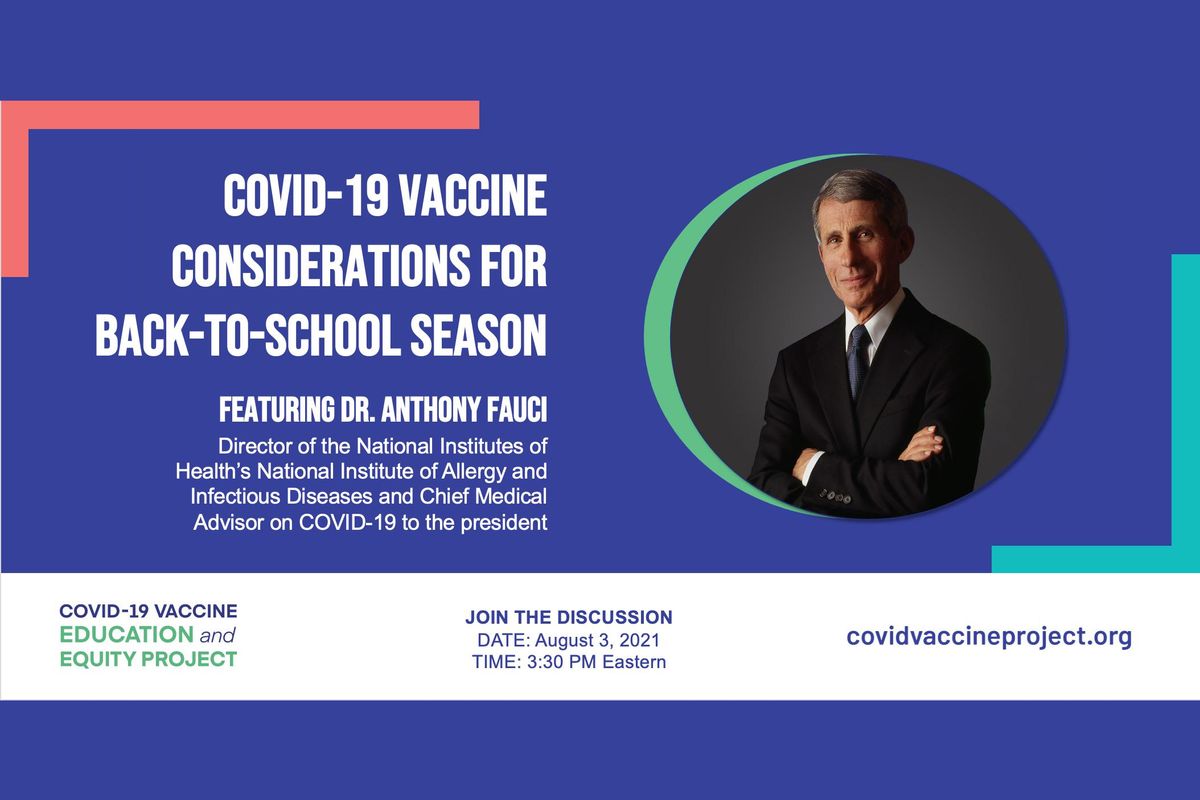 COVID-19 Vaccine Considerations for Back-to-School Season webinar
