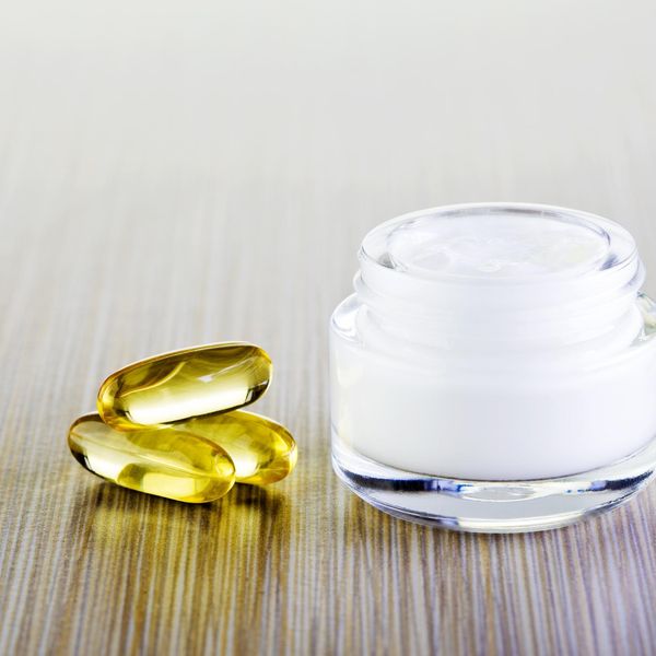 Cream and vitamin pills