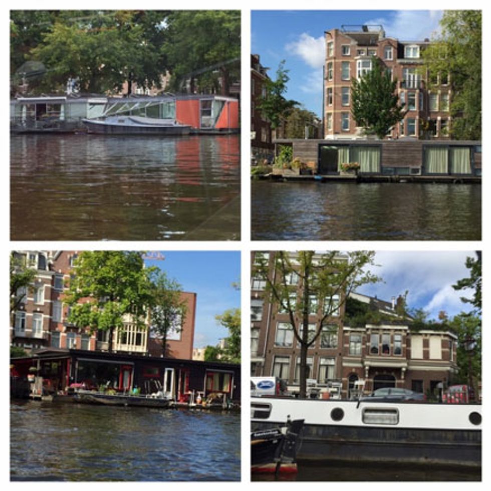 Creative houseboats on the canals.