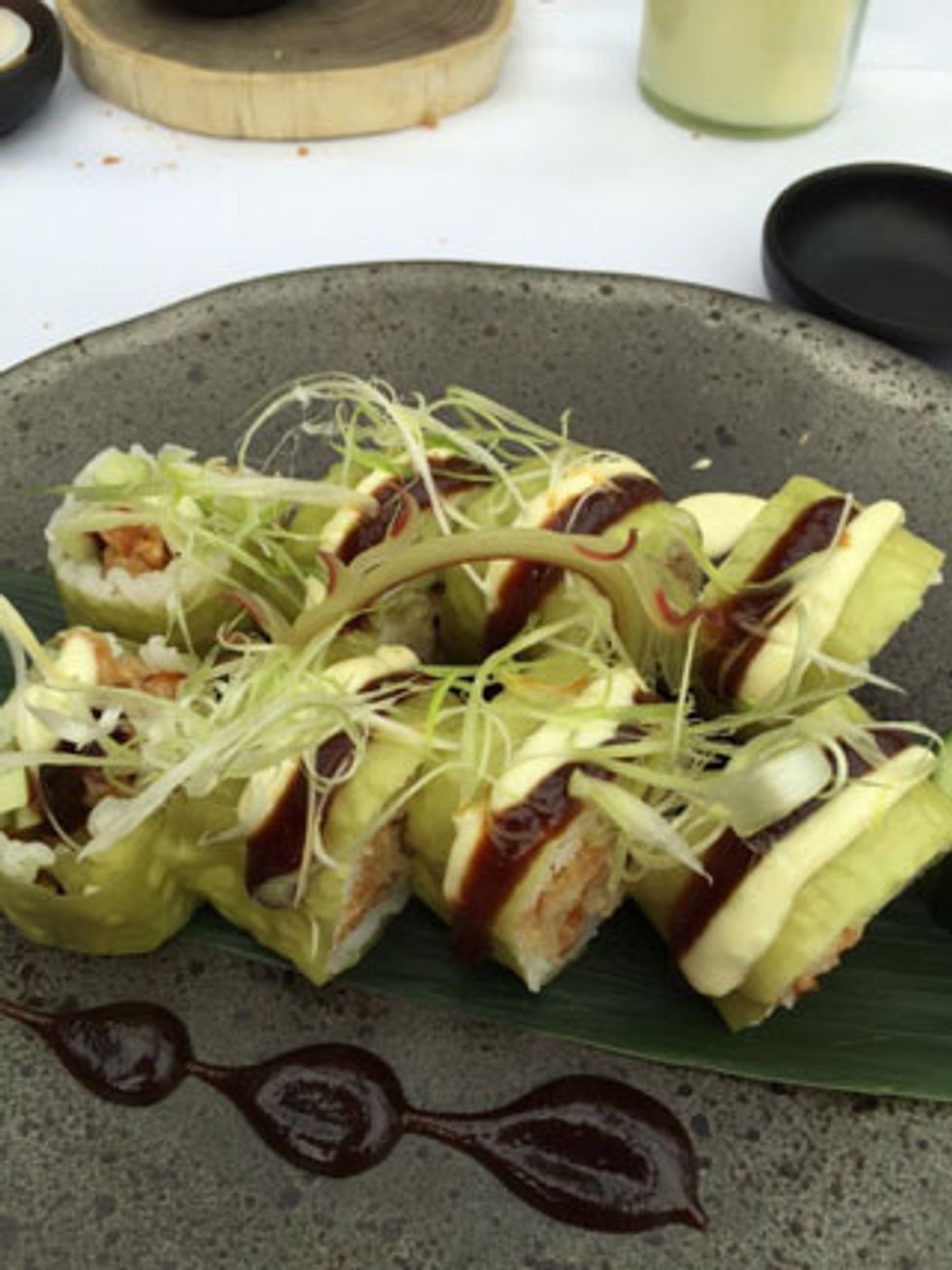 Crispy duck roll from The Harbour Club Kitchen was delicious.