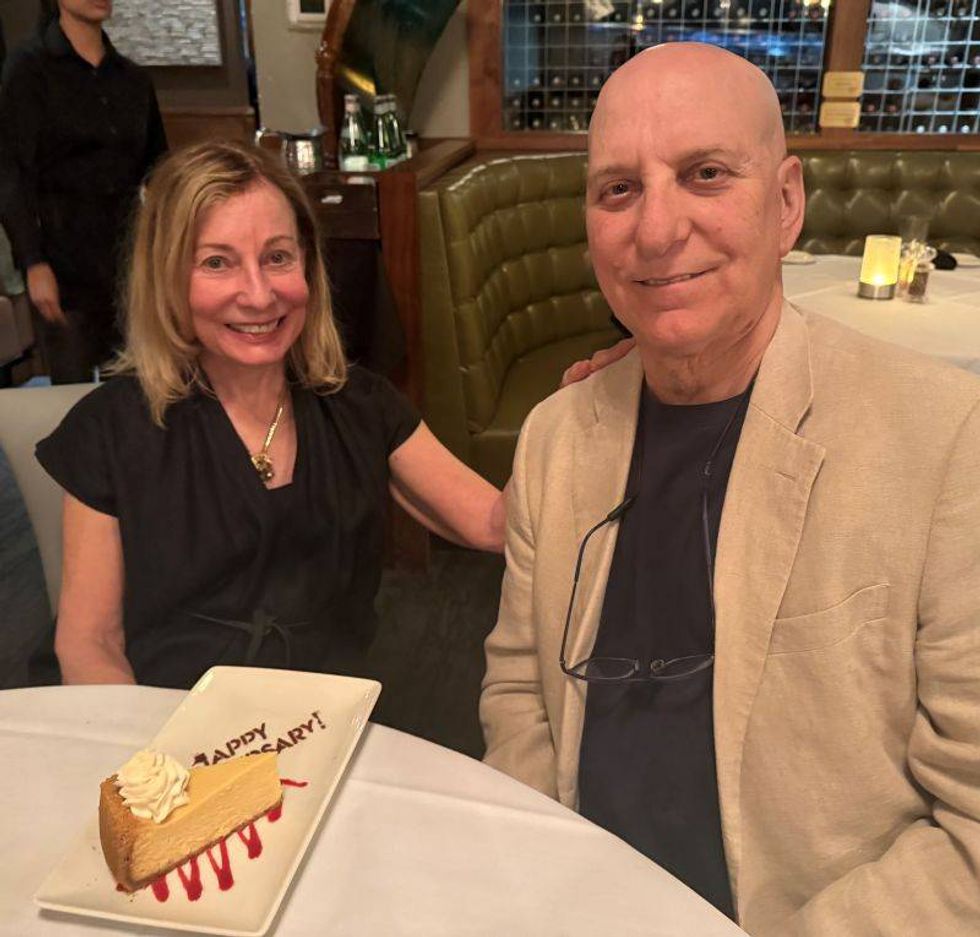 Dean and Christine, on their anniversary, 2025