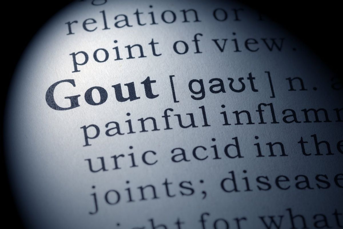 Dictionary definition of the word gout