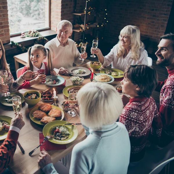 diverse family gathering