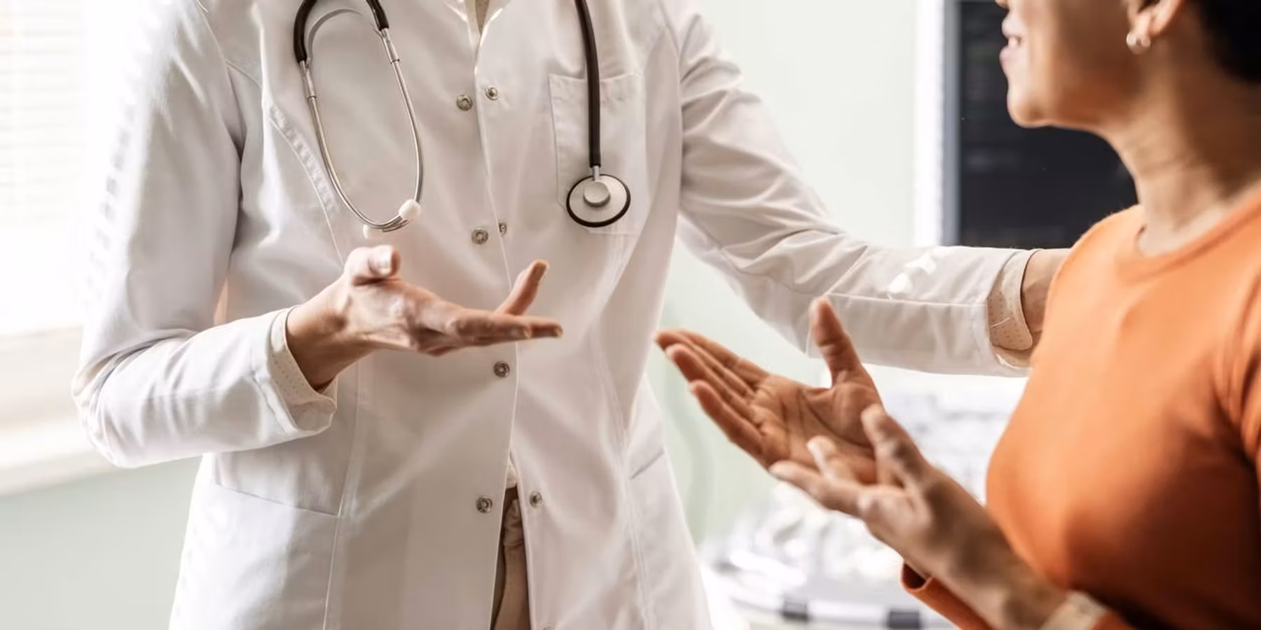 Doctor Sharing lupus Test Results