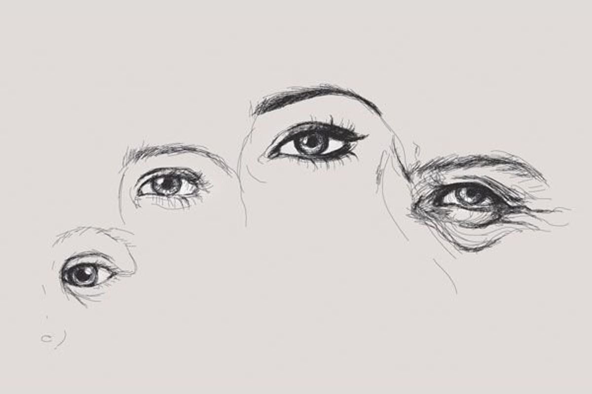 drawn eyes