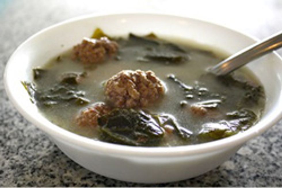 Escarole Soup With Meatballs